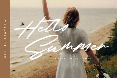 RedSky Script Font 15