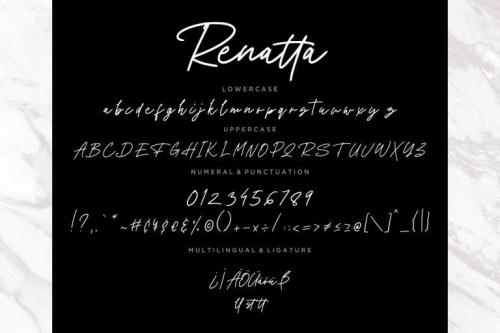 Renatta Handwritten Font 7
