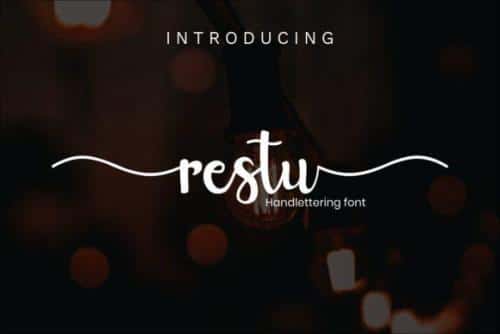 Restu Calligraphy Font 1