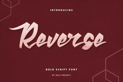 Reverse Lettering Font 1