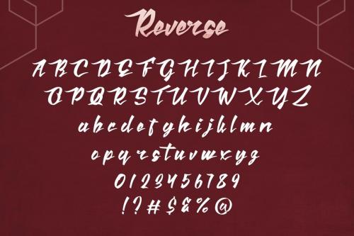 Reverse Lettering Font 4