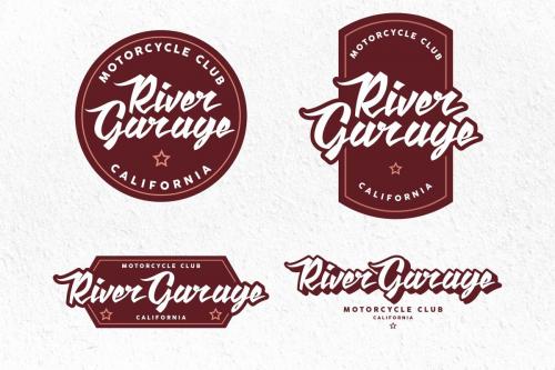 Reverse Lettering Font 5