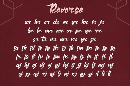 Reverse Lettering Font 7
