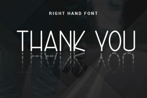 Right Hand Font Family 12