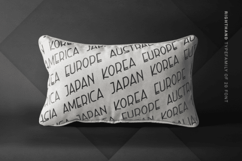 Right Hand Font Family 4