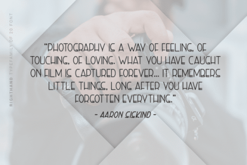 Right Hand Font Family 5