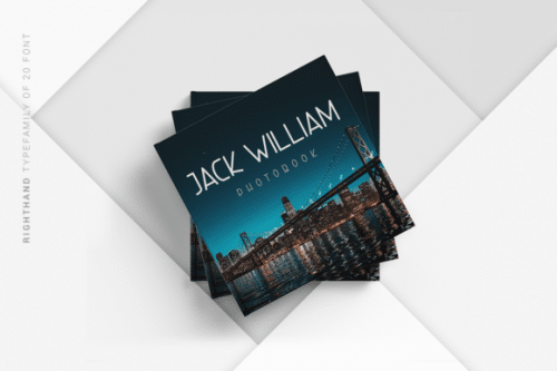 Right Hand Font Family 8