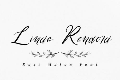 Rose Malow Script Font 1