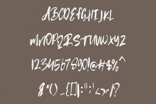 Rubin Key Brush Font 6