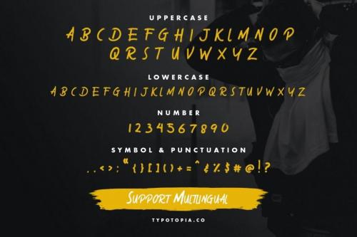 Sabotase Brush Font 5