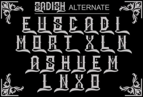 Sadish Blackletter Font 7