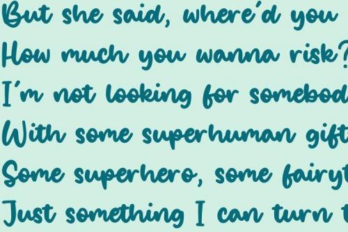 Salty Ocean Brushed Handdraw Font 4