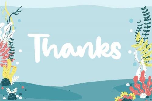 Salty Ocean Brushed Handdraw Font 6