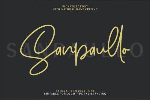 Sanpaullo Signature Font 1