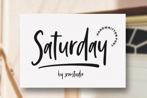 Saturday Vibes Script Font 1