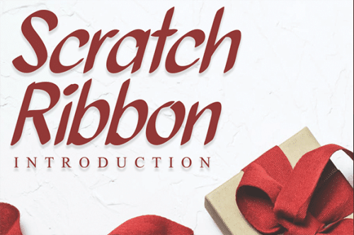 Scratch Ribbon Font 1