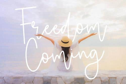 Selimut Hati Monoline Handwritten Font 3