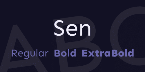 Sen Font Family  3