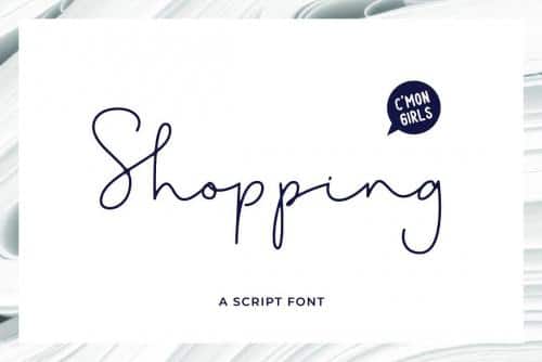 Shopping Font 1