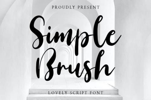 Simple Brush Font