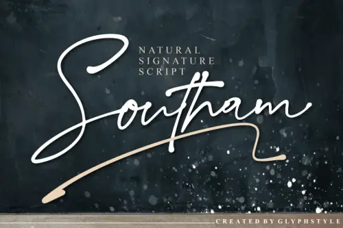 Southam Natural Script Font