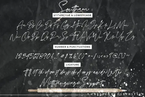 Southam Natural Script Font 7