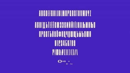Stadium Cyrillic Display Font 3