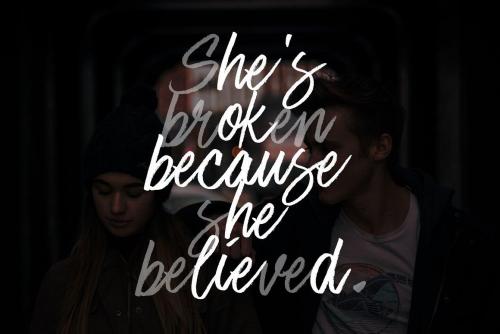 Stone Hearts Brush Font 2