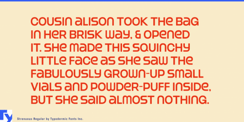 Strenuous Display Font 5