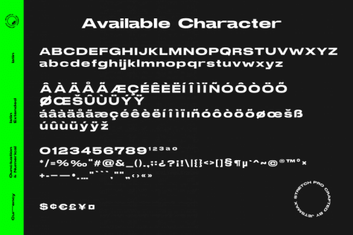 Stretch Pro Futuristic Typeface 3