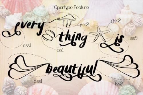 Summer Clam Calligraphy Font 4