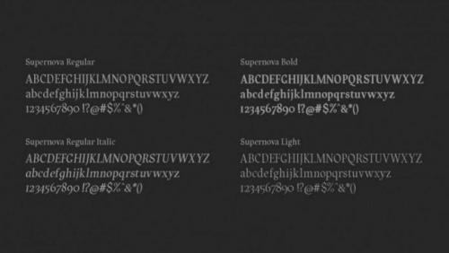 Supernova Free Font 3