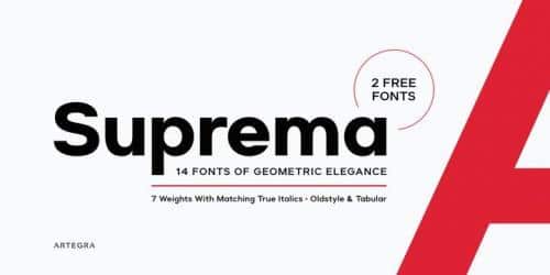 Suprema Font Family 1