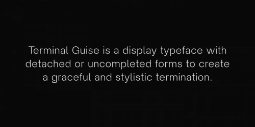 Terminal Guise Sans Serif Font 1