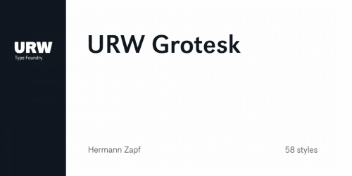 URW Grotesk Font 1