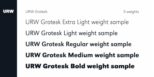 URW Grotesk Font 3
