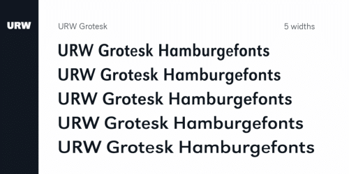URW Grotesk Font 5