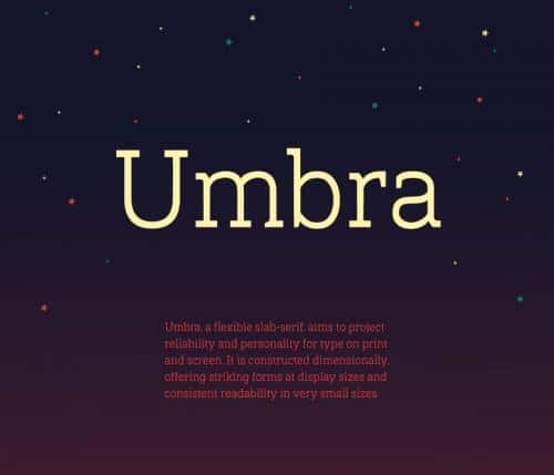 Umbra Font 1