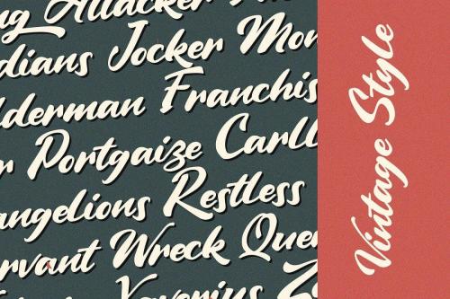 Vintage Style Script Font 7