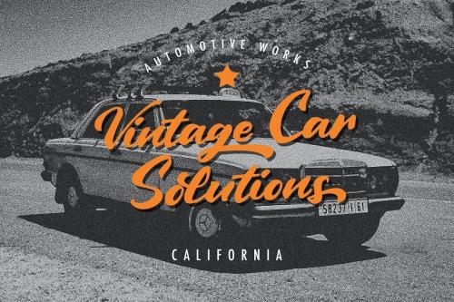 Vintage Style Script Font 8