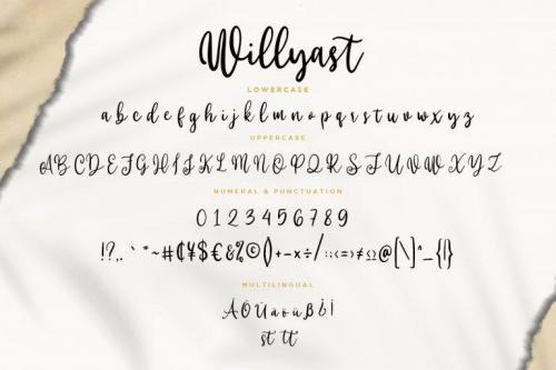 Willyast Calligraphy Font 7