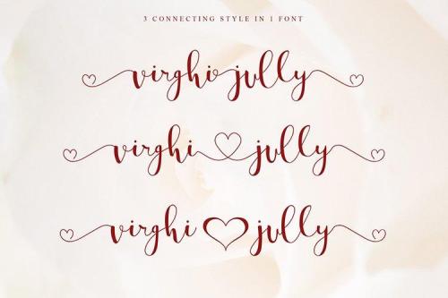 Wina Aprilina Calligraphy Font 2