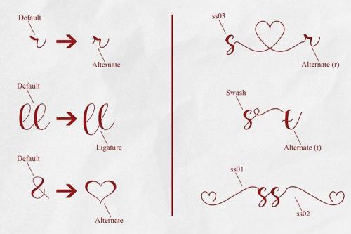 Wina Aprilina Calligraphy Font 7