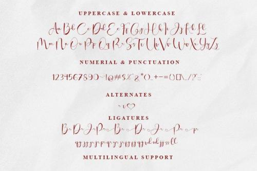 Wina Aprilina Calligraphy Font 9