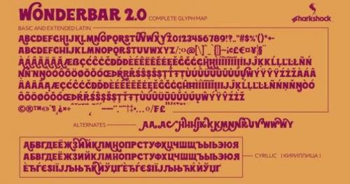 Wonderbar 2.0 Font 1