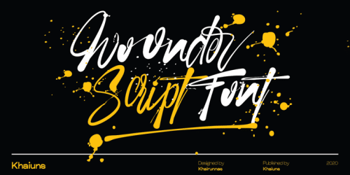 Woonder Script Font 1