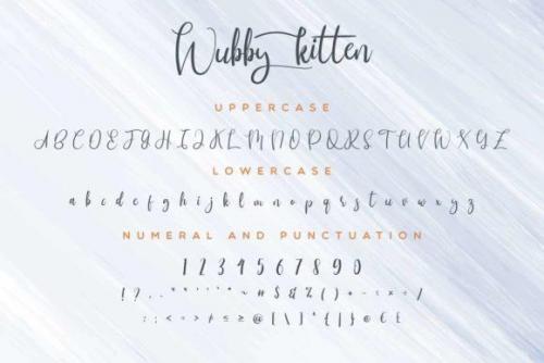 Wubby Kitten Font 5
