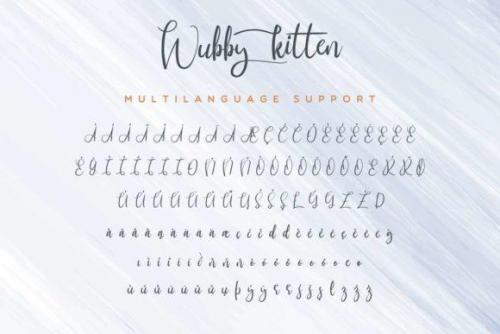 Wubby Kitten Font 8