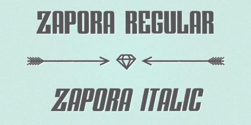 Zapora Font Family 3