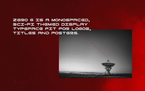 Zero G Display Font 2